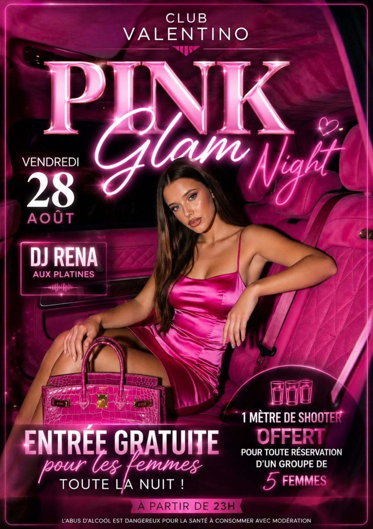 Pink Glam Night Au Valentino !!!