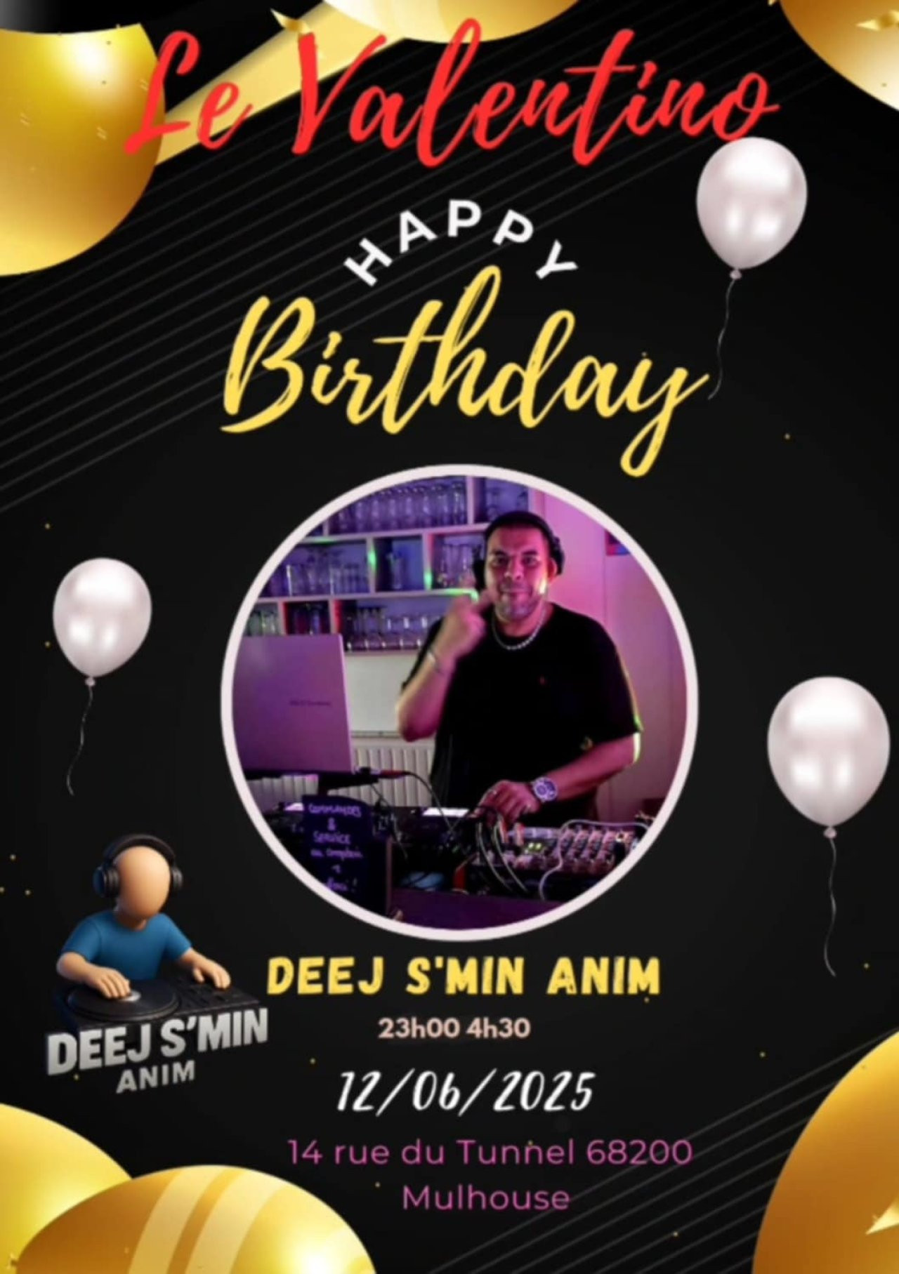 Image de l'évènement Anniversaire Deej S'min !!!