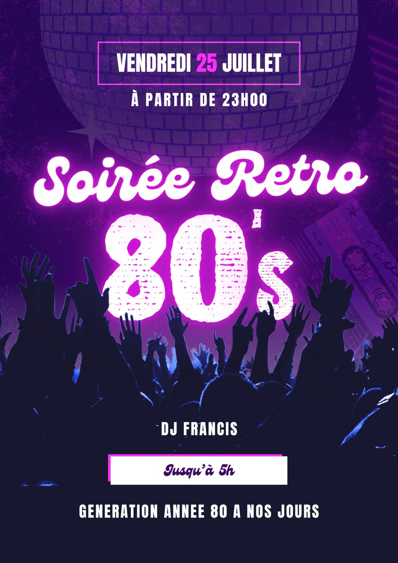 Soirée Génération 80