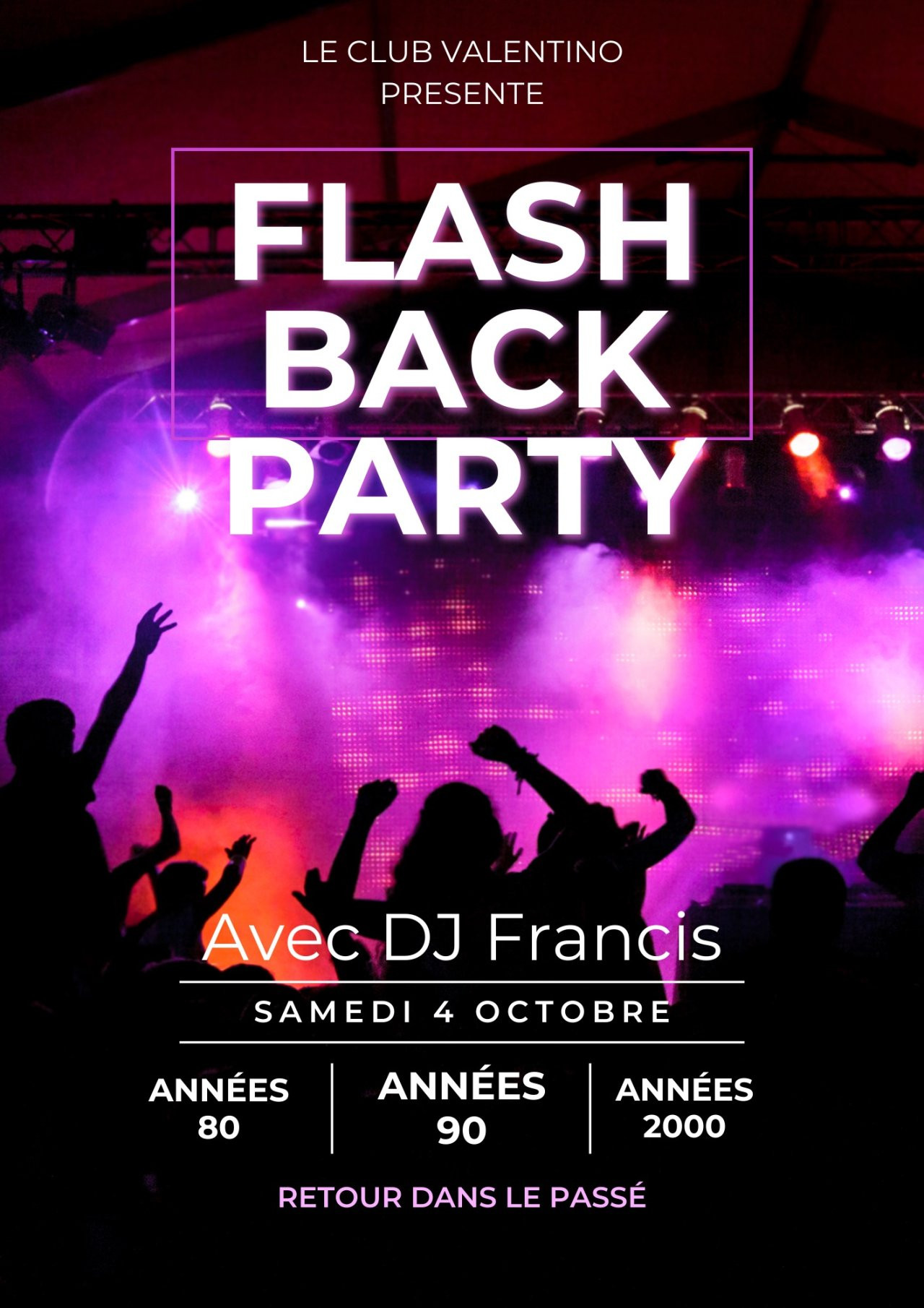 Image de l'évènement Flash Back Party Au Valentino