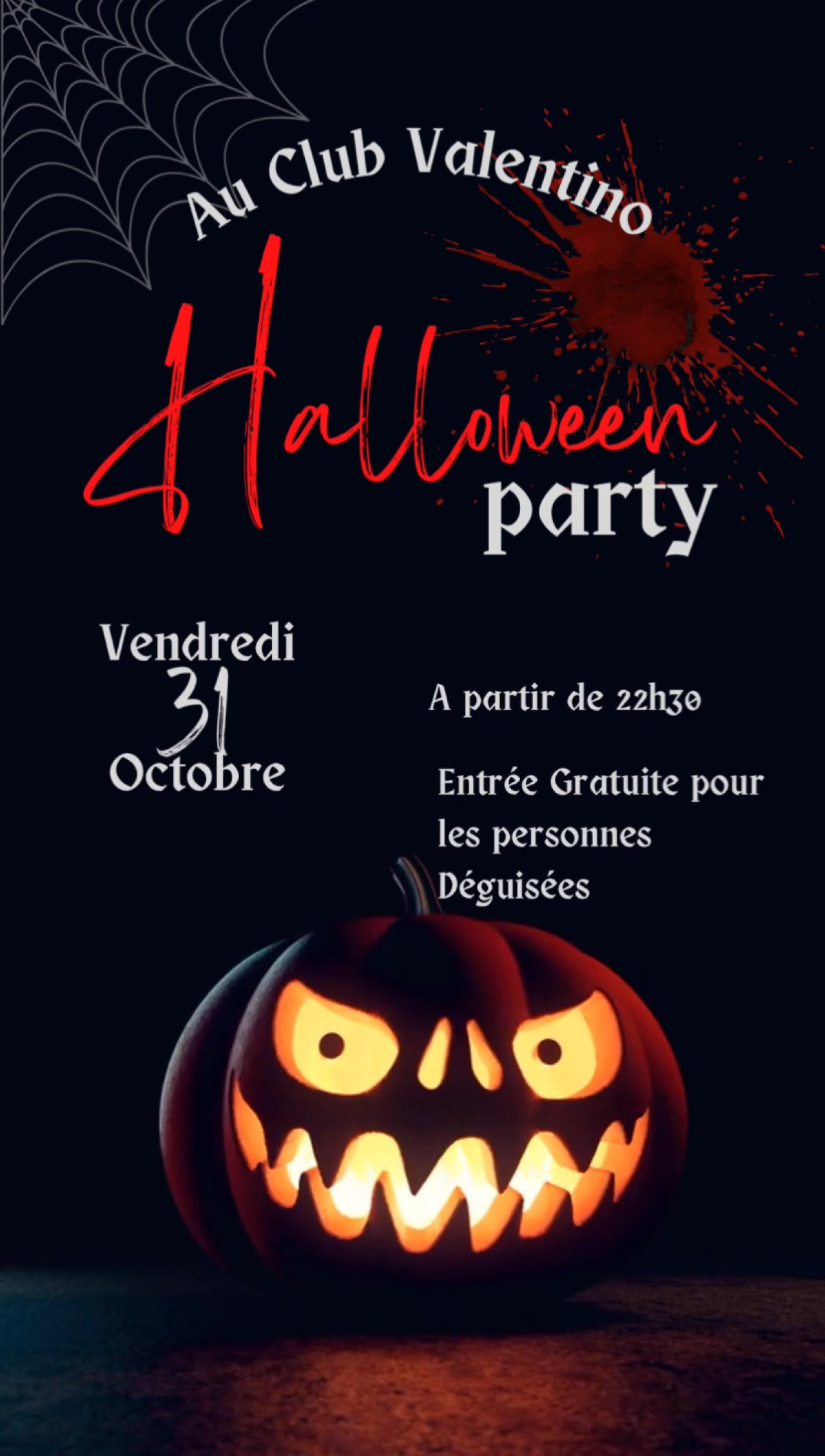 Soirée Halloween Au Vlentino